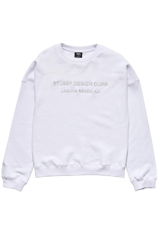 Stussy Womens Alcott OS Crew Leisure Sets White - CWNQE3579